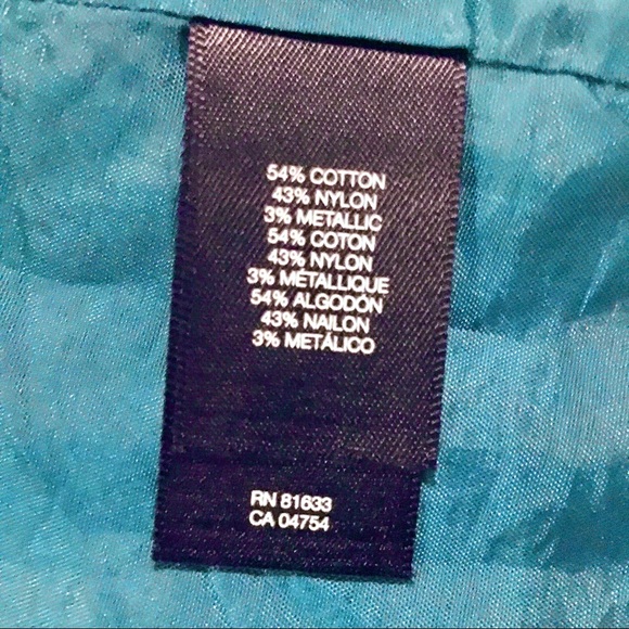Turquoise Lightweight Jacket, Teal Raincoat, Spring Blue, Kenneth Cole, Medium - Picture 13 of 16